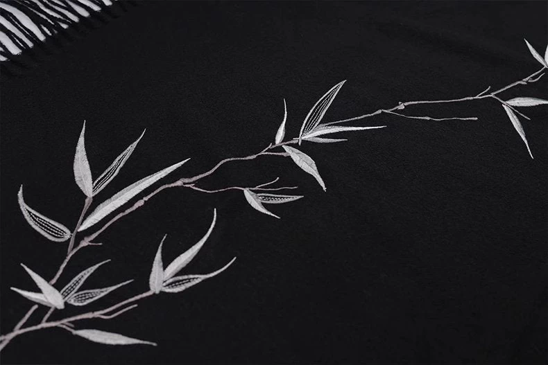 Unisex Modern Daily Hanfu Scarf 5-Color Ginkgo Print | HANFUBAO