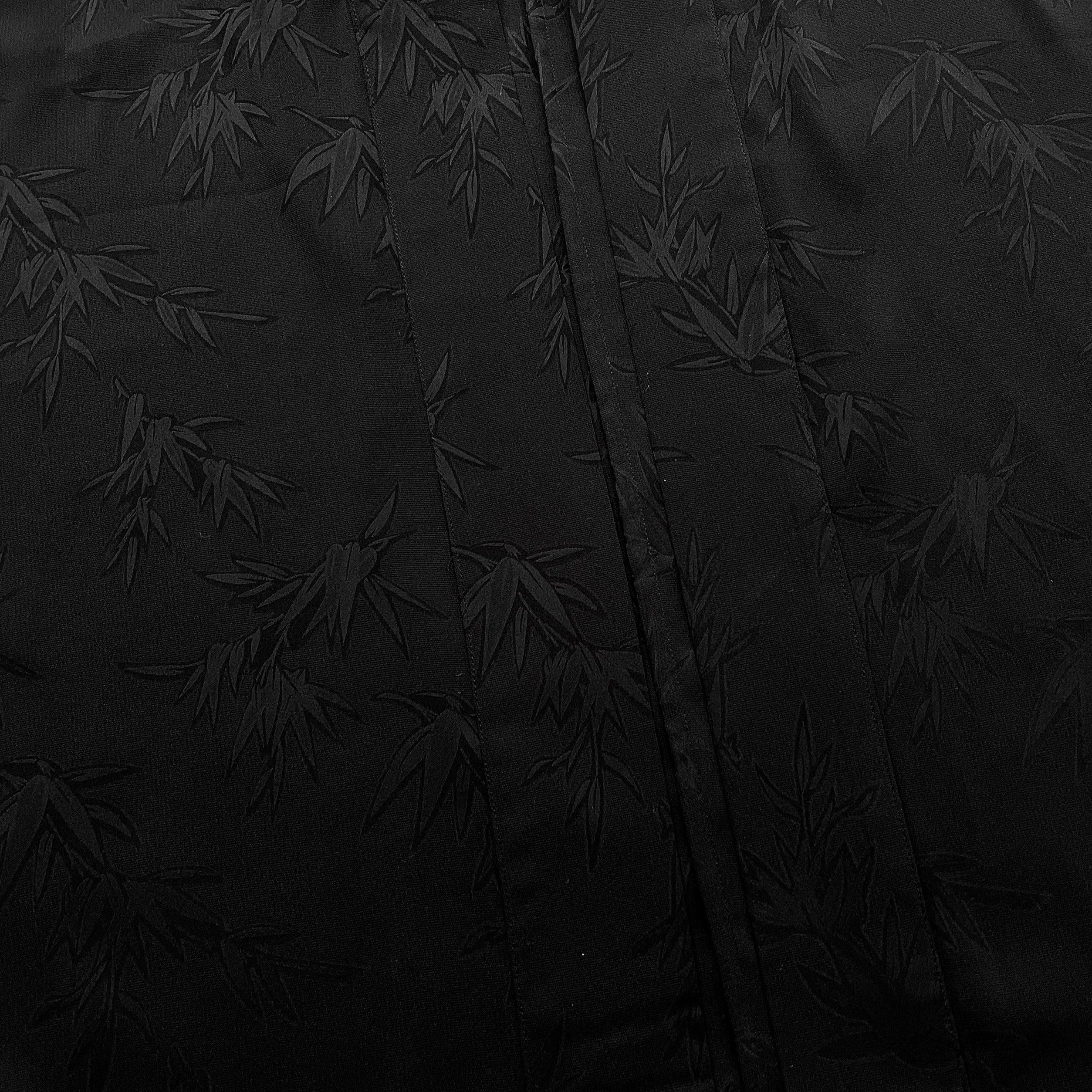 Unisex Modern Daily Hanfu Set Bamboo Pattern Black/White  | HANFUBAO