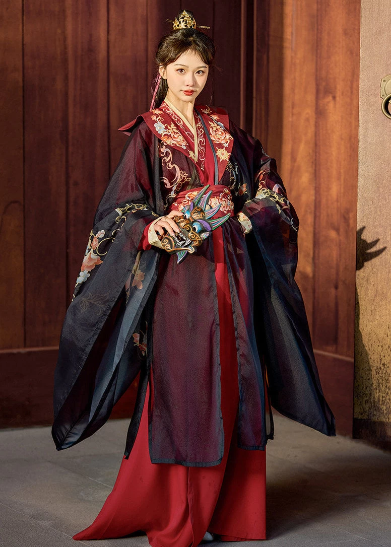 Unisex 3-Piece Daily Hanfu Set Jade Green Plus Size| HANFUBAO