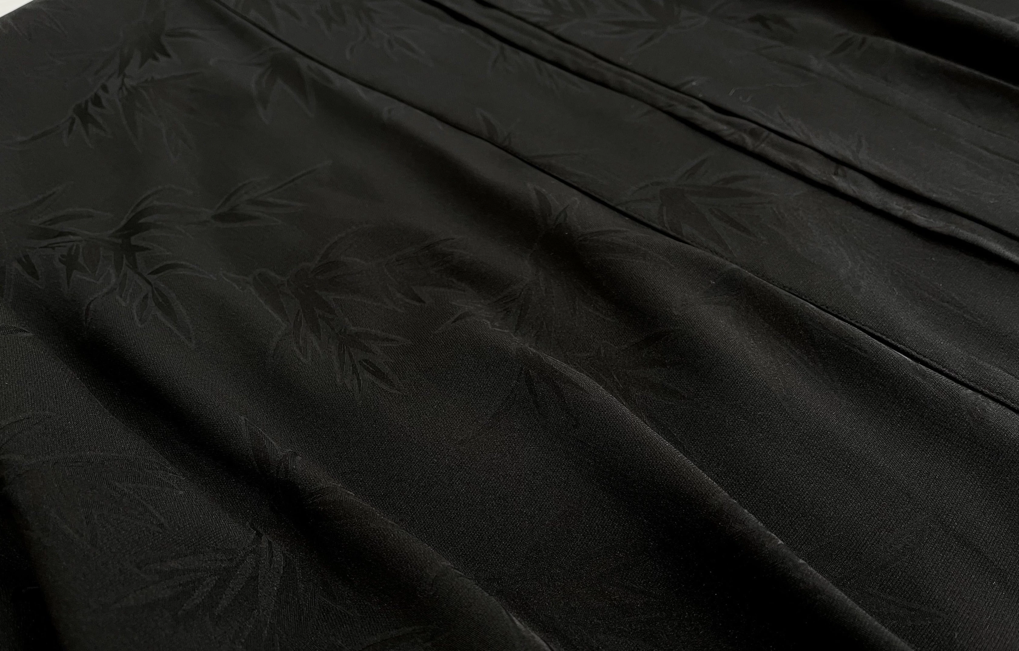 Unisex Modern Daily Hanfu Set Bamboo Pattern Black/White  | HANFUBAO