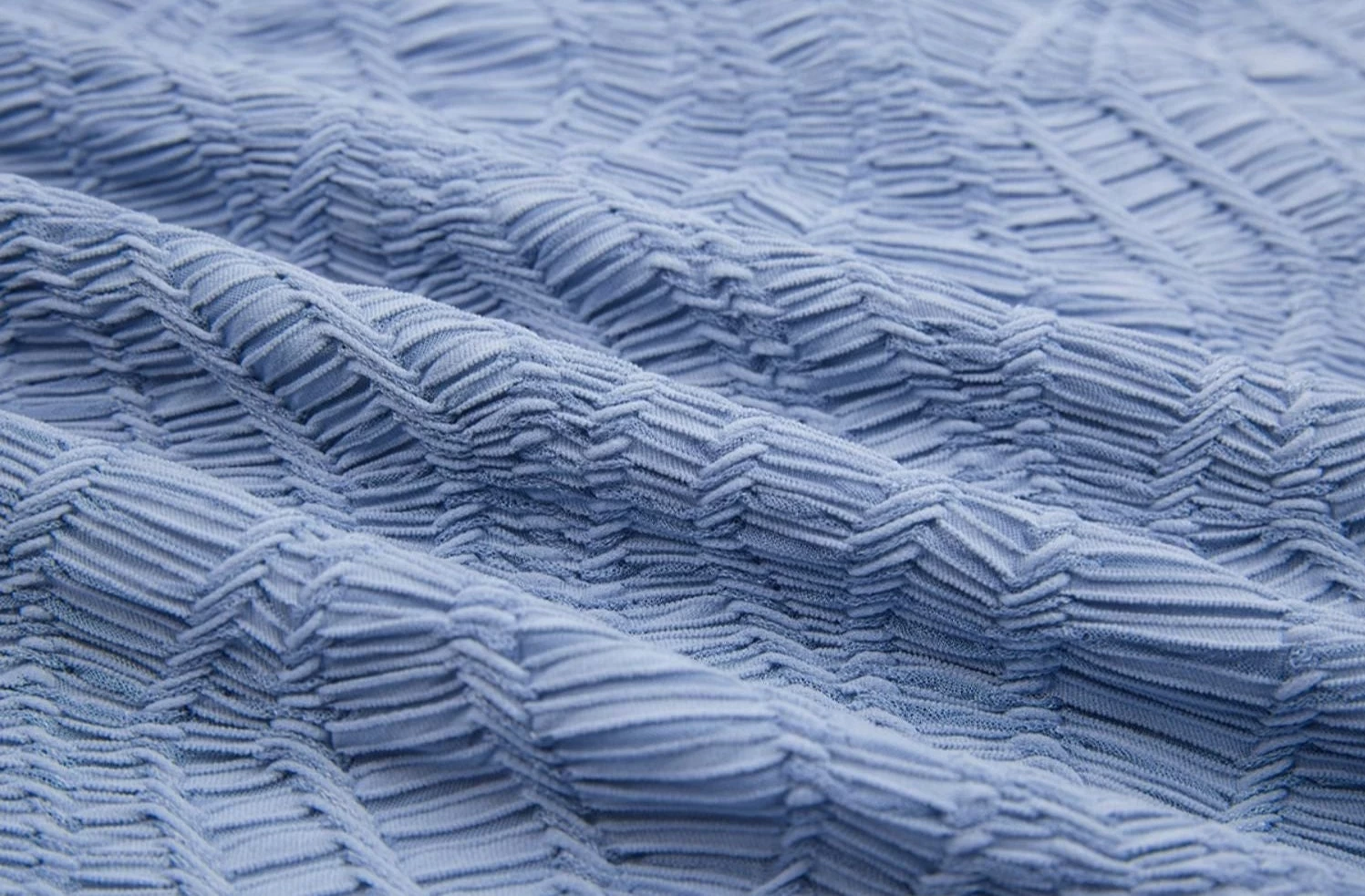 Women Modern Chiffon Hanfu 3-Piece Set Sea Breeze Blue | HANFUBAO