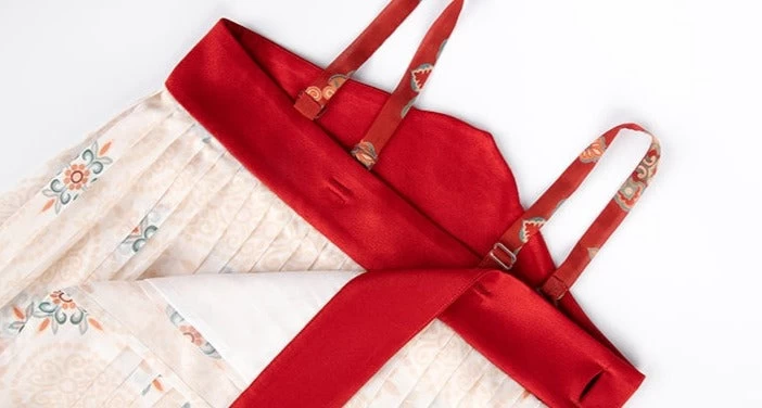 Women’s Modern Chiffon Hanfu Set Red Festival Party | HANFUBAO