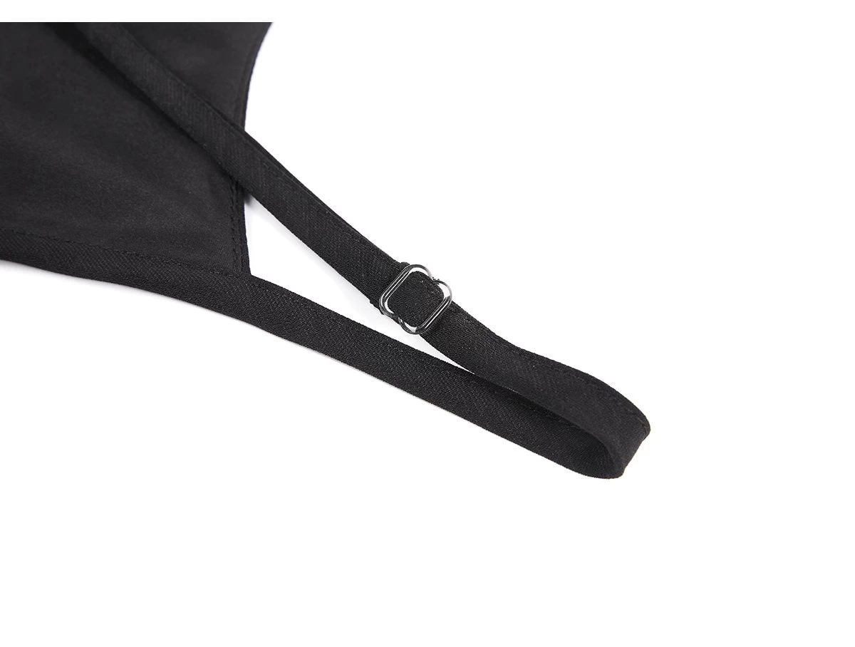 Women’s Modern 3-Piece Faux Leather Daily Hanfu Set Midnight Ink | HANFUBAO