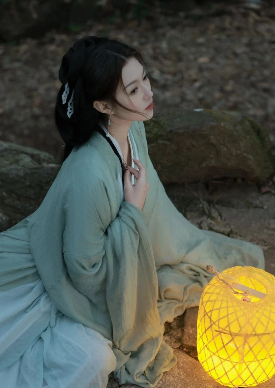 Women's Daily Hanfu 3-Piece Chiffon Set Elegant Flowing Plus Size | HANFUBAO