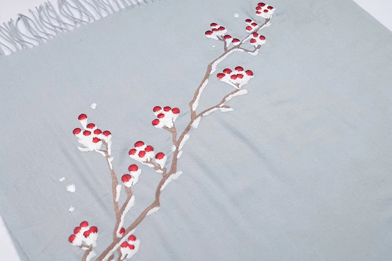 Unisex Modern Daily Hanfu Scarf 5-Color Ginkgo Print | HANFUBAO