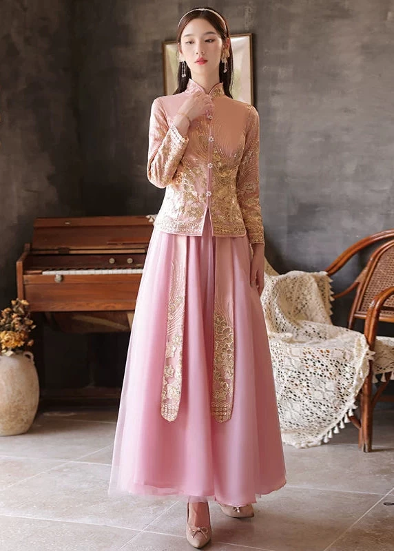 Women Chinese Hanfu Bridesmaid Dress Set  Plus Size| HANFUBAO
