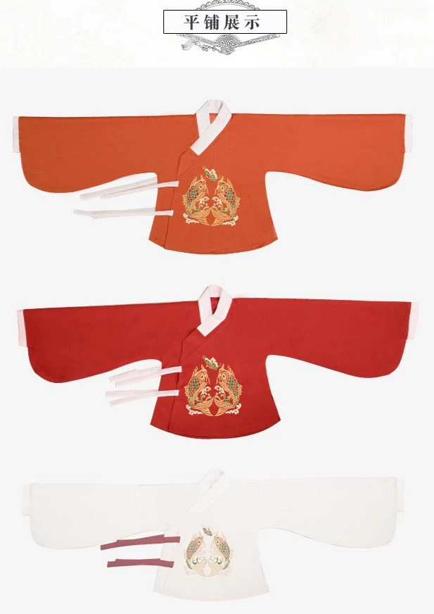 Women  Modern Hanfu Daily Ming Shirt White Carp Embroidery | HANFUBAO