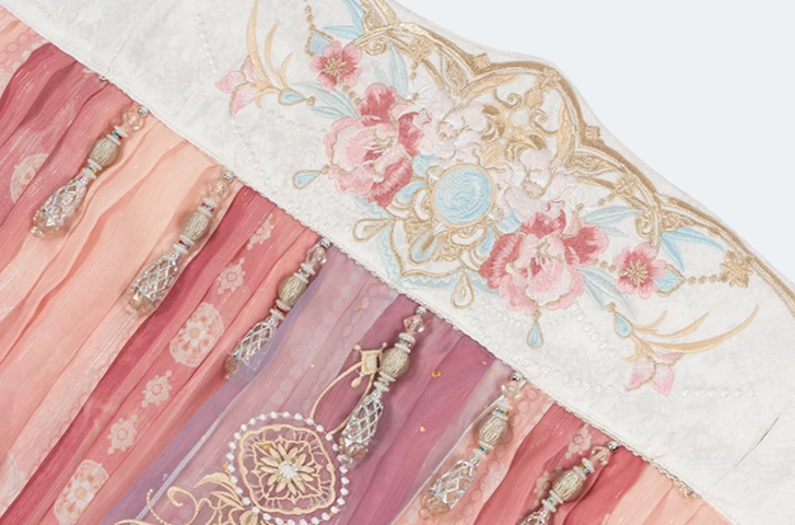 Women’s 4-Piece Daily Hanfu Set White Jade Pearl Polyester| HANFUBAO