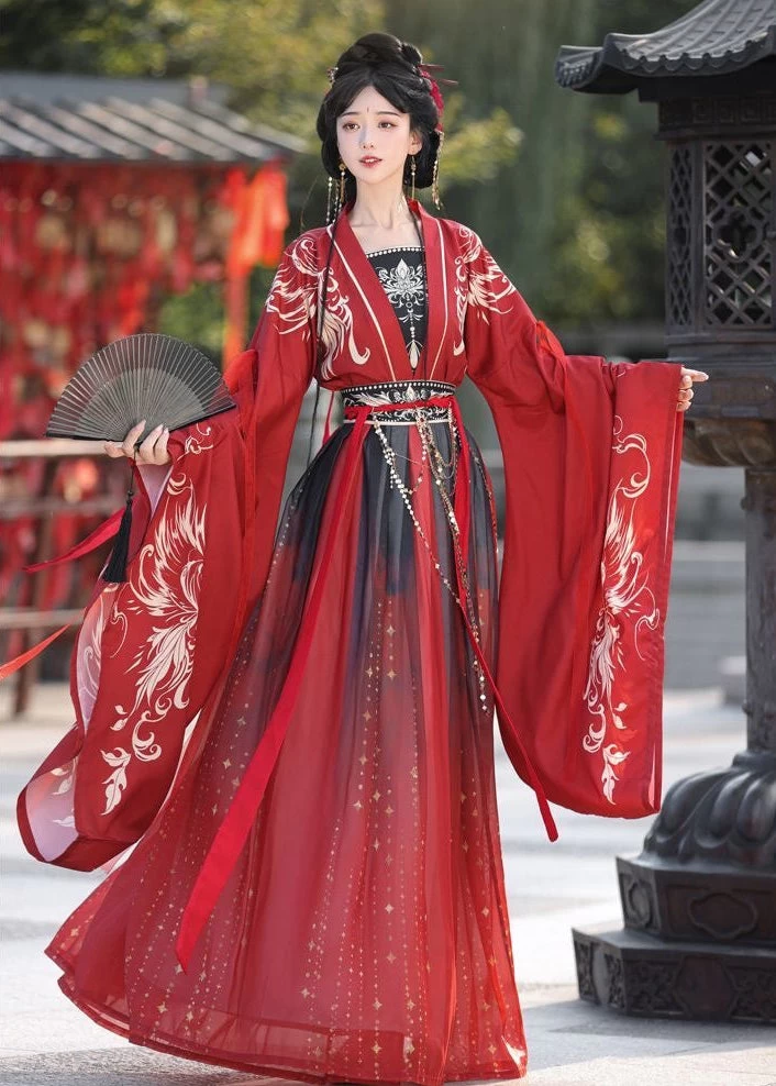 Women's 3-Piece Daily Hanfu Set Clear Autumn Plus Size| HANFUBAO