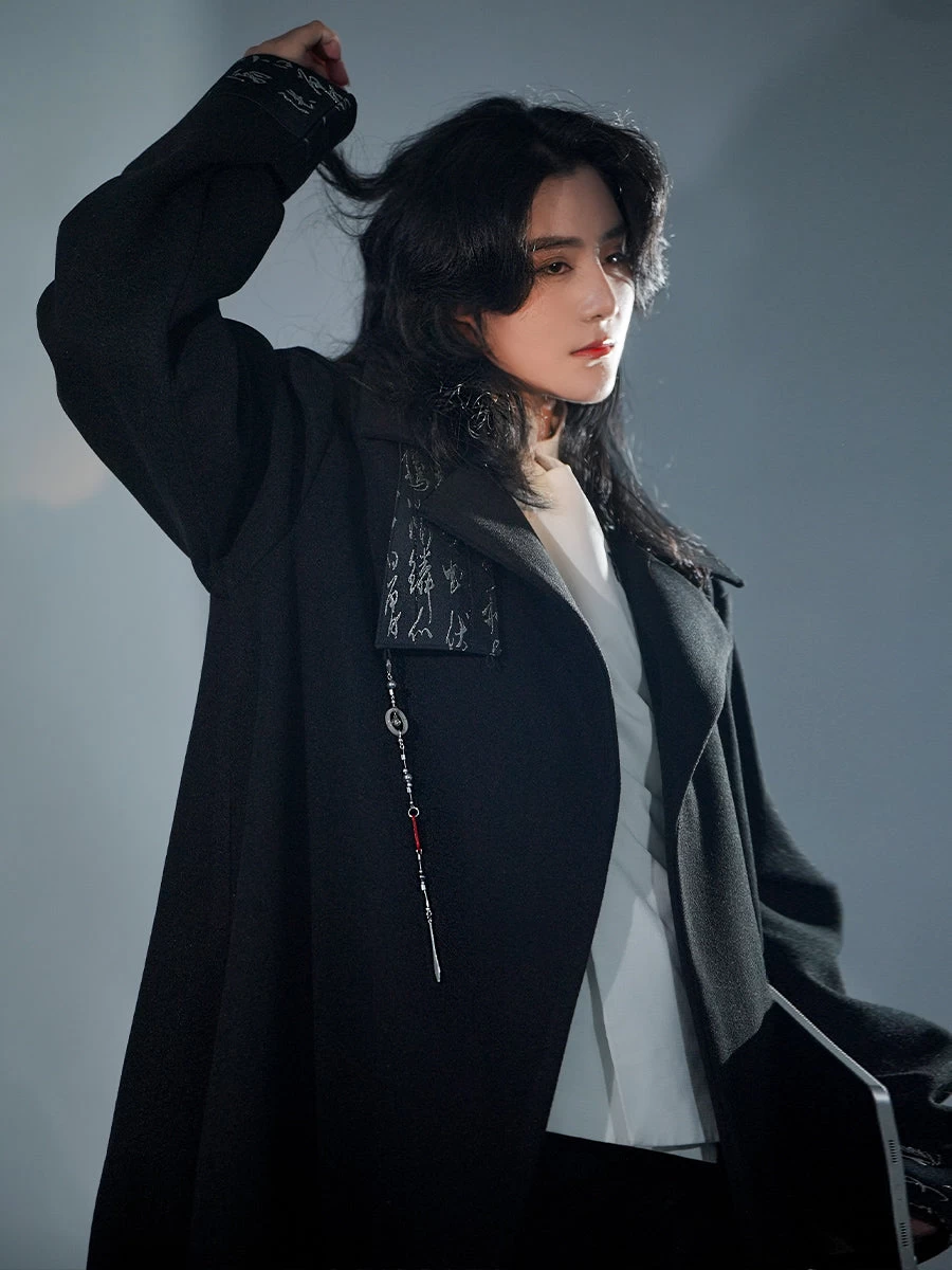 Unisex Modern Daily Hanfu Set Ink Print 100%  Plus Size | HANFUBAO