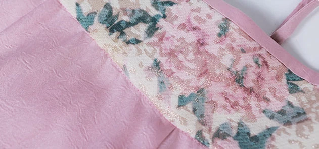 Women’s Modern Chiffon 2-Piece Daily Hanfu Set, Spring Bloom Floral | HANFUBAO