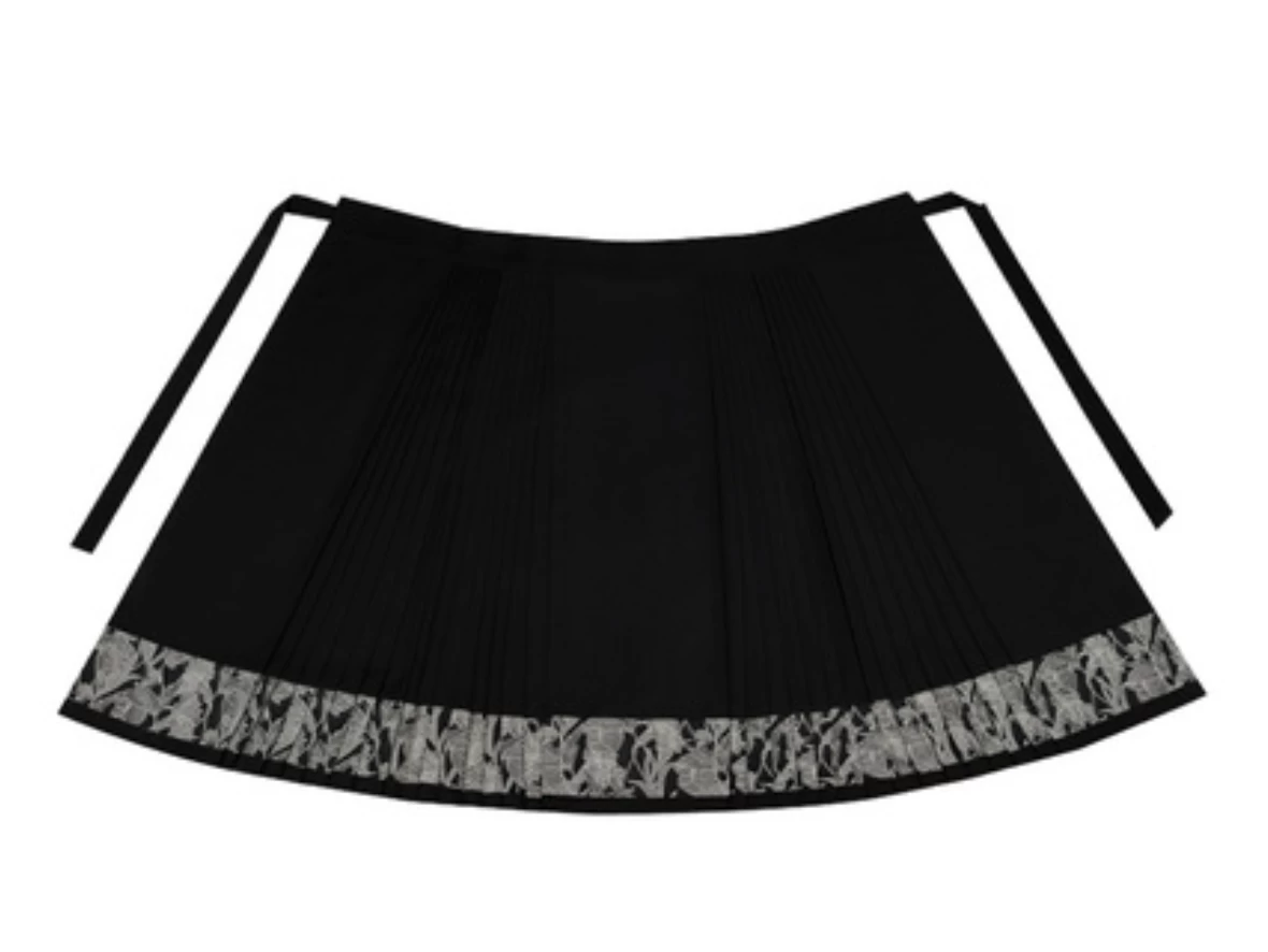 Women Modern Daily Hanfu Set Black | Lyocell-Cotton Blend | HANFUBAO