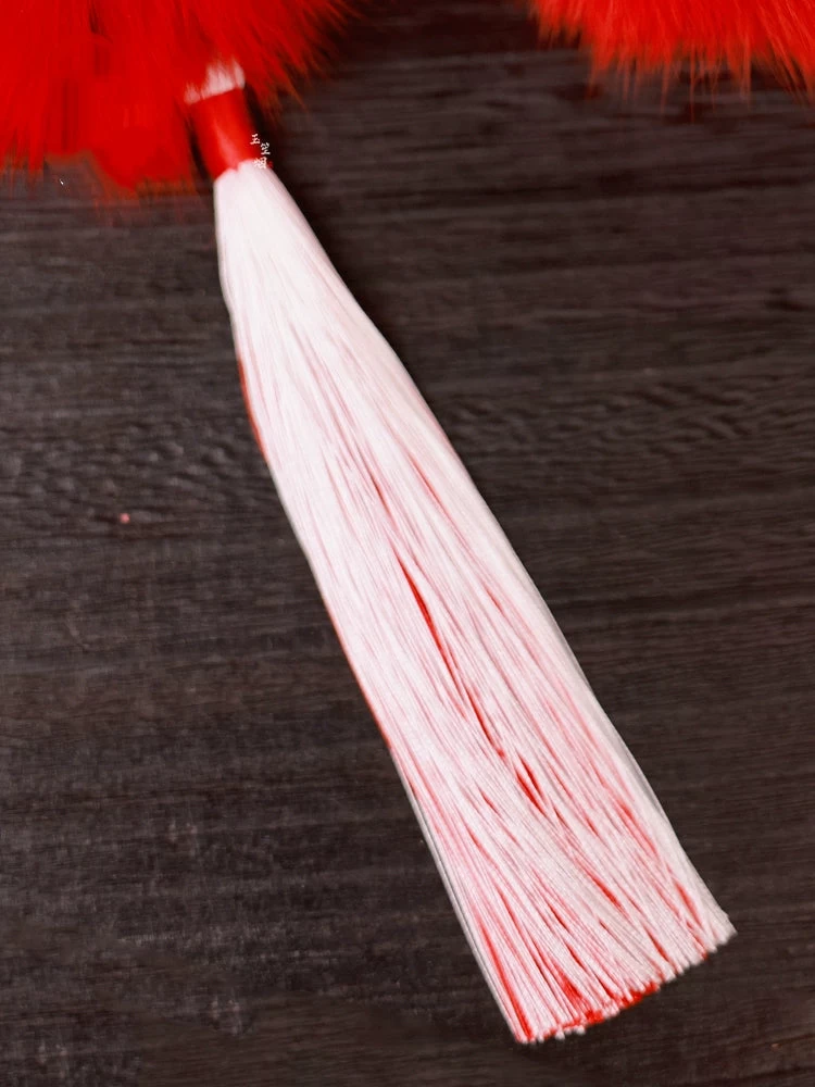 Women Fox Fur Hanfu Hair Pom Poms Snow White Set of 6 | HANFUBAO