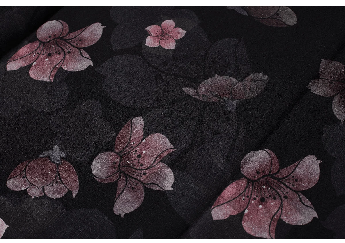 Women's Modern Black Daily Hanfu 3-Piece Set| HANFUBAO