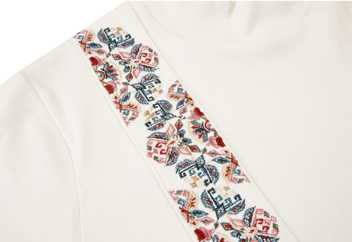 Women Modern Hanfu  Ma Mian Skirt Set Red Floral Embroidery | HANFUBAO