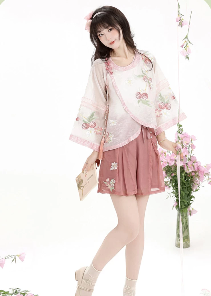 Women's Little Lychee 4-Piece Daily Hanfu Set  Plus Size| HANFUBAO