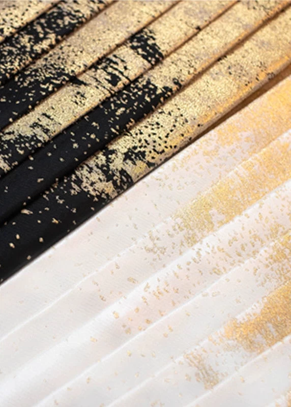 Women Modern Hanfu Ma Mian Skirt Gold/Silver/White/Red | HANFUBAO