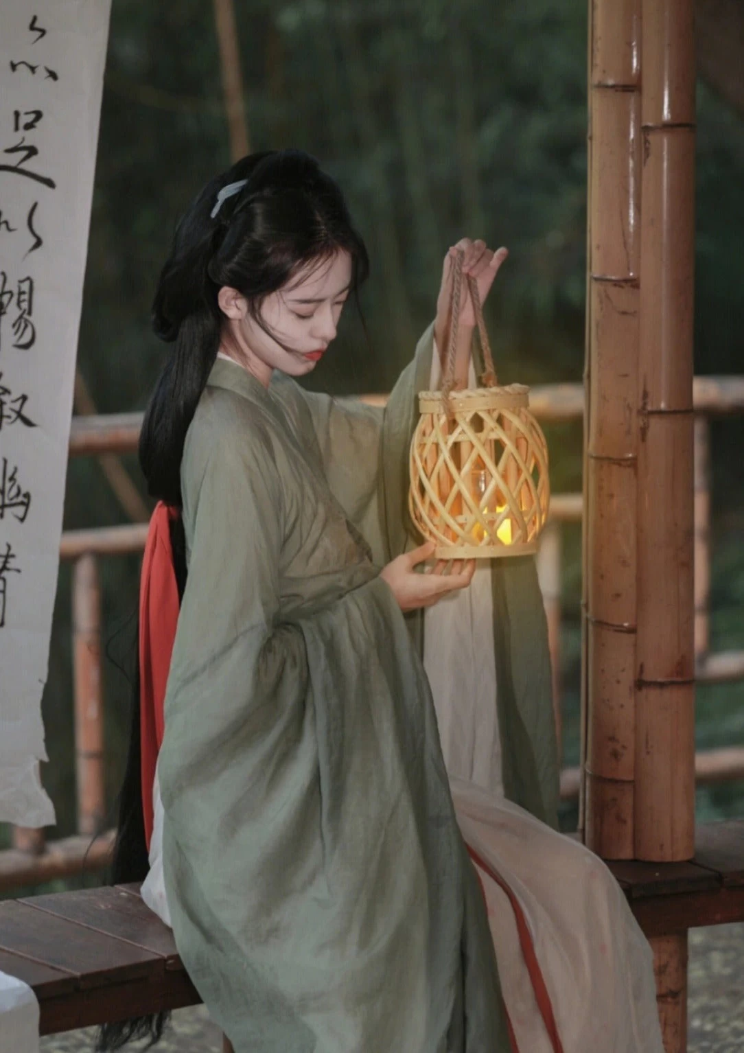 Women 4-Piece Chiffon Hanfu Set Daily Wear Flowing Skirt Plus Size| HANFUBAO