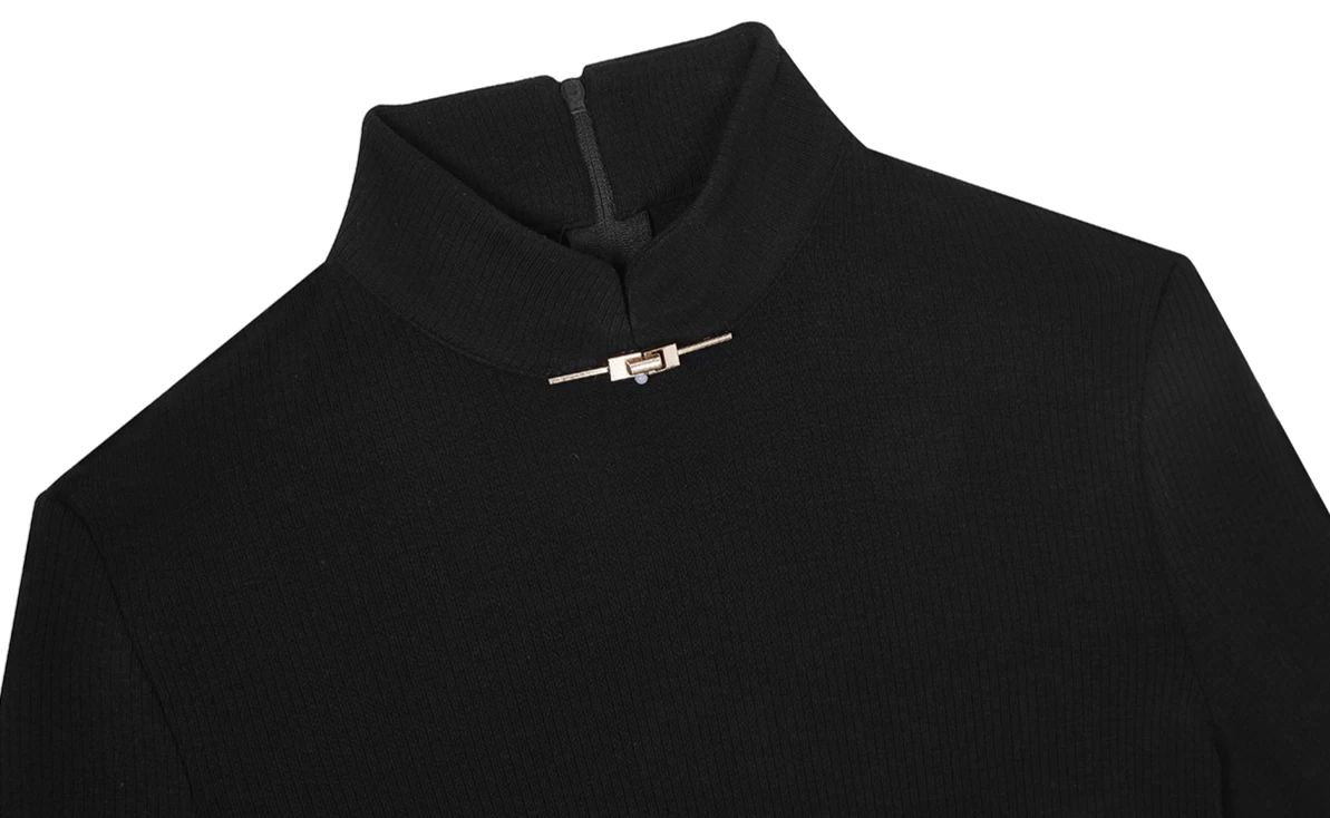 Women Modern Hanfu 2-Piece Silk Blend Blue Floral Embroidery | HANFUBAO