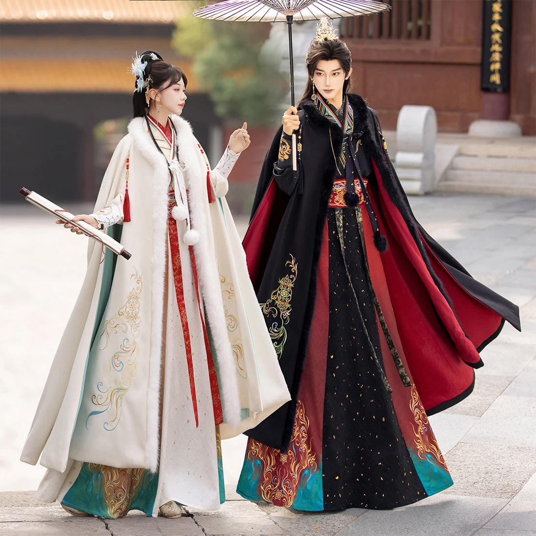 Unisex Daily Hanfu 6-Piece Couple Set, Plus Size, Hand Wash| HANFUBAO