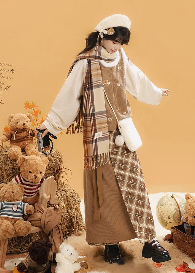 Women’s Modern Daily Hanfu 5-Piece Set, Embroidered Dream Island | HANFUBAO