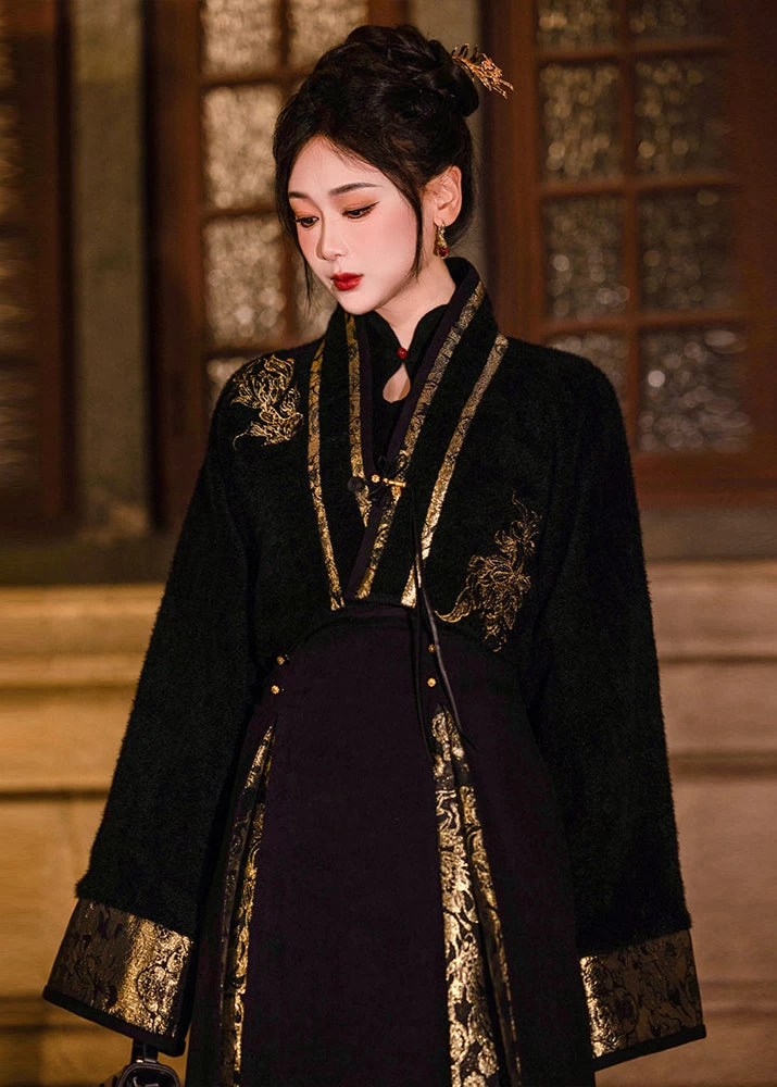 Elysian | Women  Modern Hanfu Set Floral Patterns M/L/XL