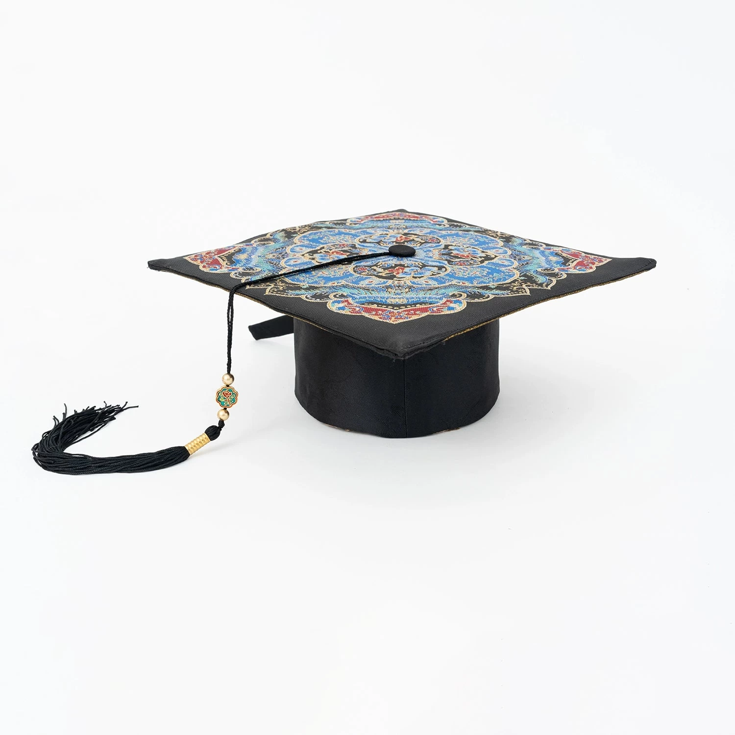 Women's Modern Hanfu Silk Graduation Gown Set Pink Feather Embroidery | HANFUBAO