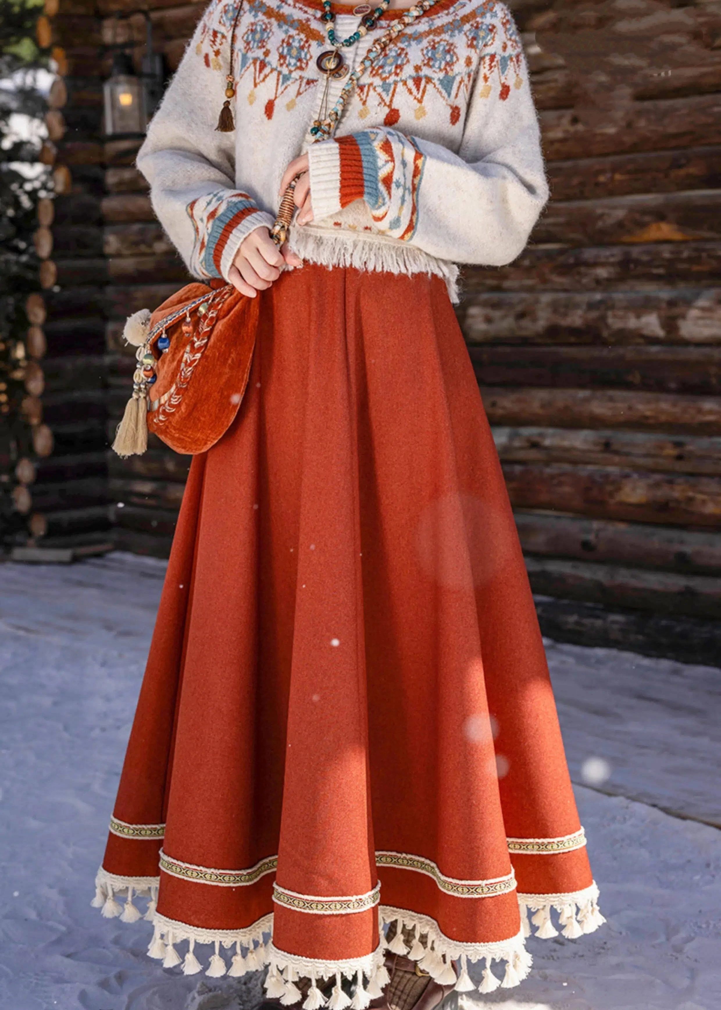 Women Cloud Song Modern 2-Piece Hanfu Set  Blend Daily Wear | HANFUBAO