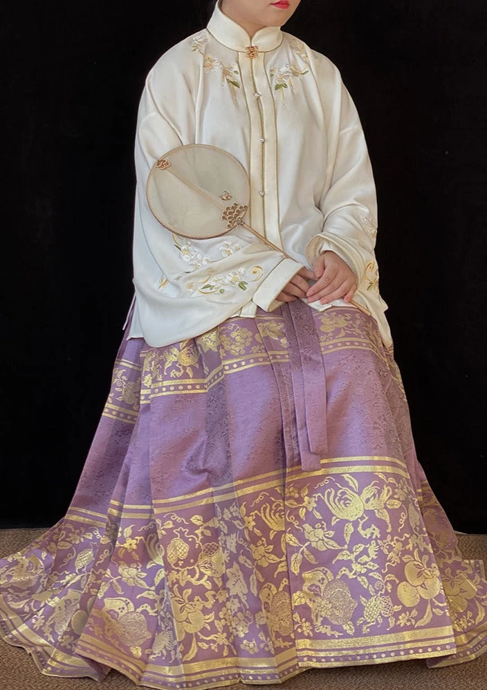 Women's Plus Size Daily Hanfu Skirt 6 Colors 4.5m Hem | HANFUBAO