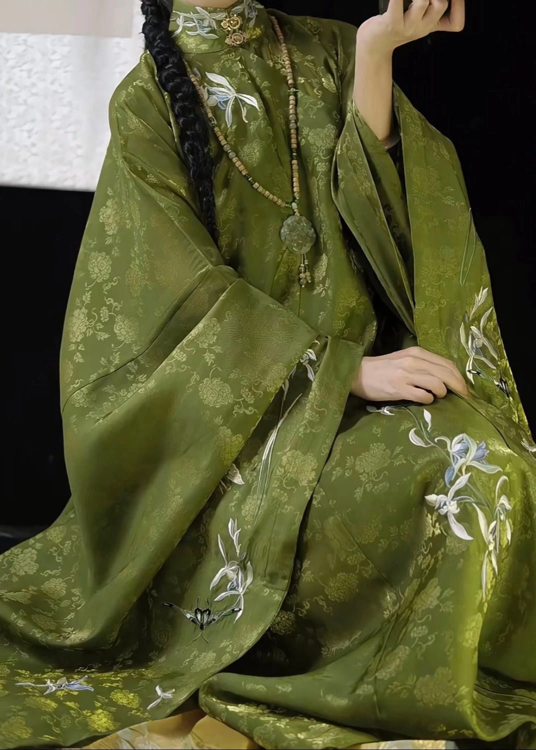 Plus Size Daily Hanfu 2-Piece Set Long Shirt & Skirt,  | HANFUBAO