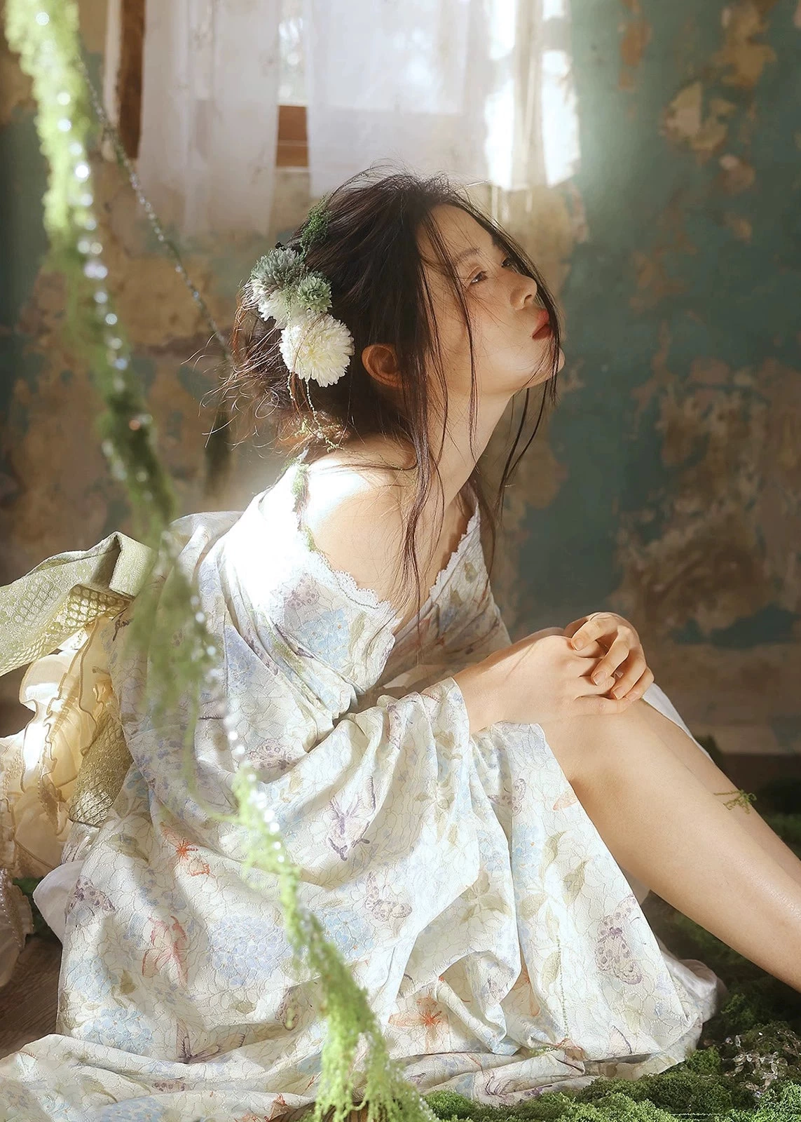 Women’s Butterfly Blossom Lace Hanfu Kimono Set,  Daily/Event Wear | HANFUBAO