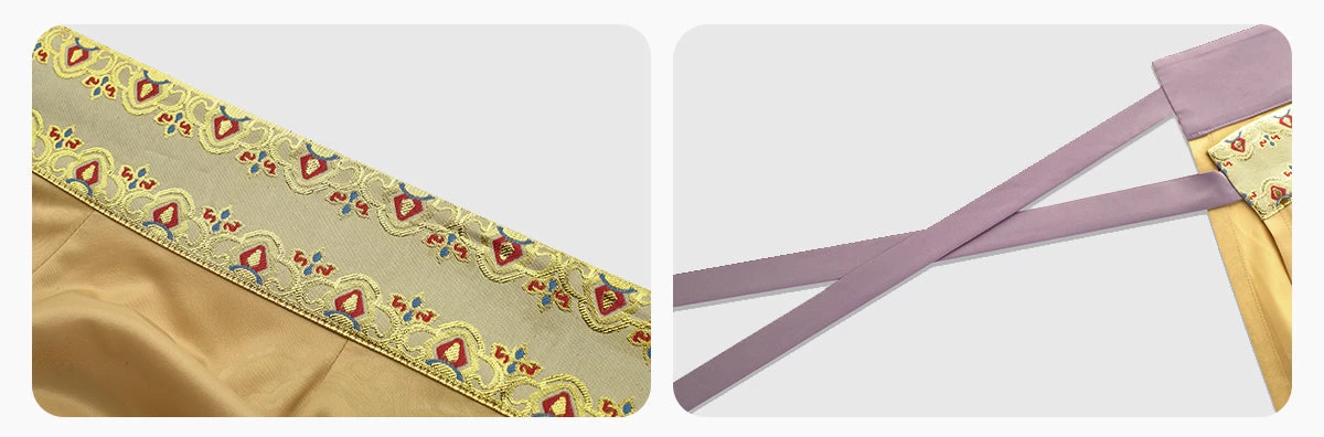 Women Modern Hanfu 3-Piece Set Taro Yolk Embroidery | HANFUBAO