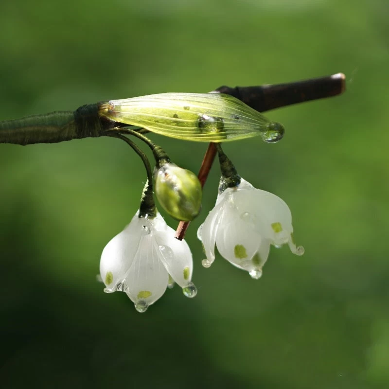 Lily of The Valley 1Pc Shrinky Dinks Bamboo Hairpin for Hanfu Daily Wear | HANFUBAO
