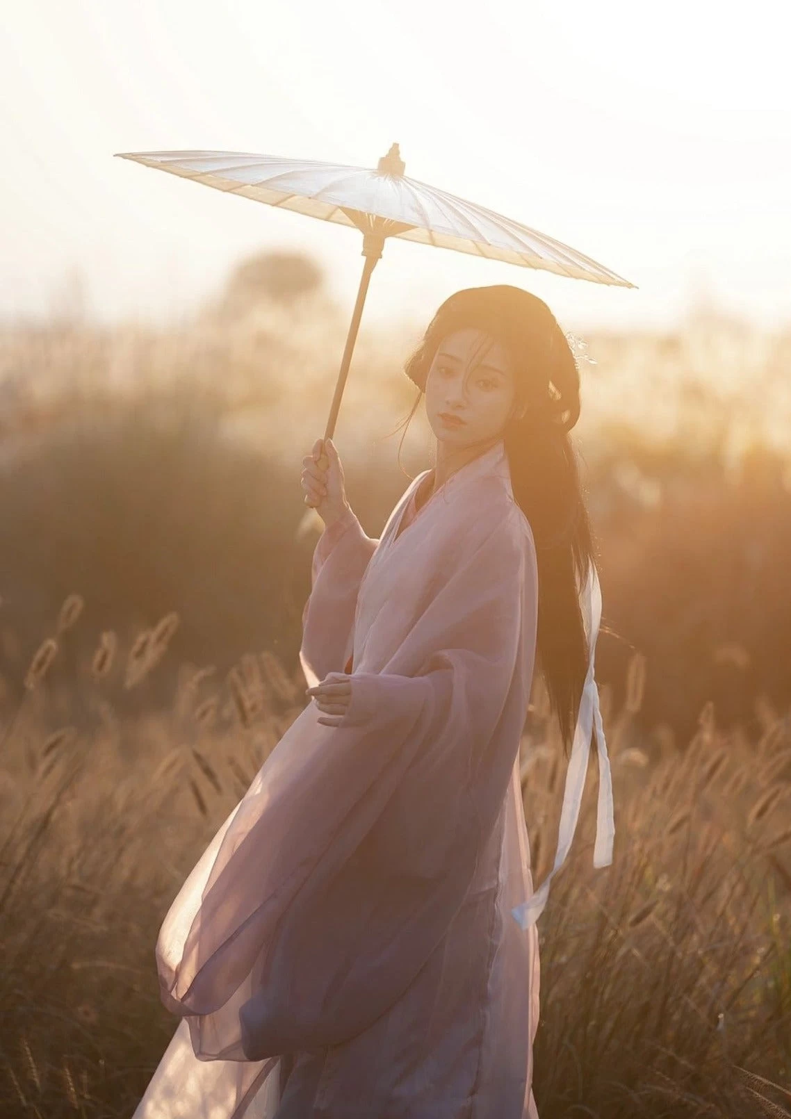 Women 4-Piece Chiffon Hanfu Set for Daily Wear, Plus Size| HANFUBAO