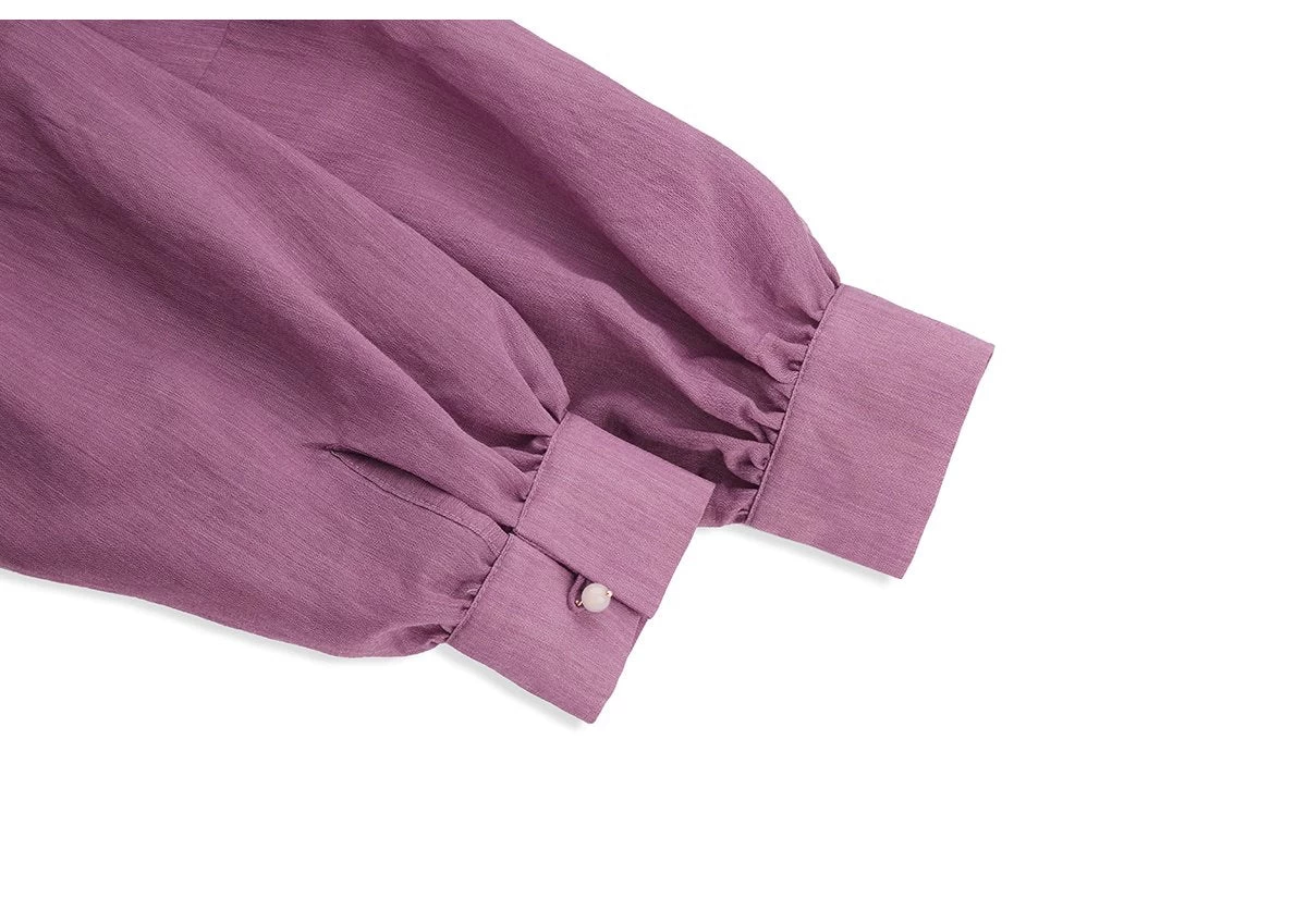 Women Modern Hanfu Linen Blend Spring Ma Mian Skirt Set Green Floral | HANFUBAO