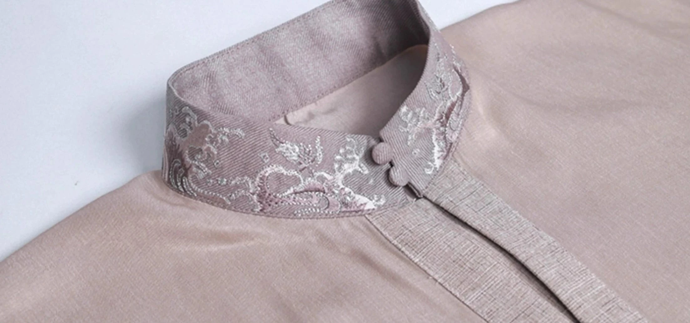 Women's Modern Daily Hanfu One-Piece Dress, Coastal Tide Print, Silk Blend | HANFUBAO