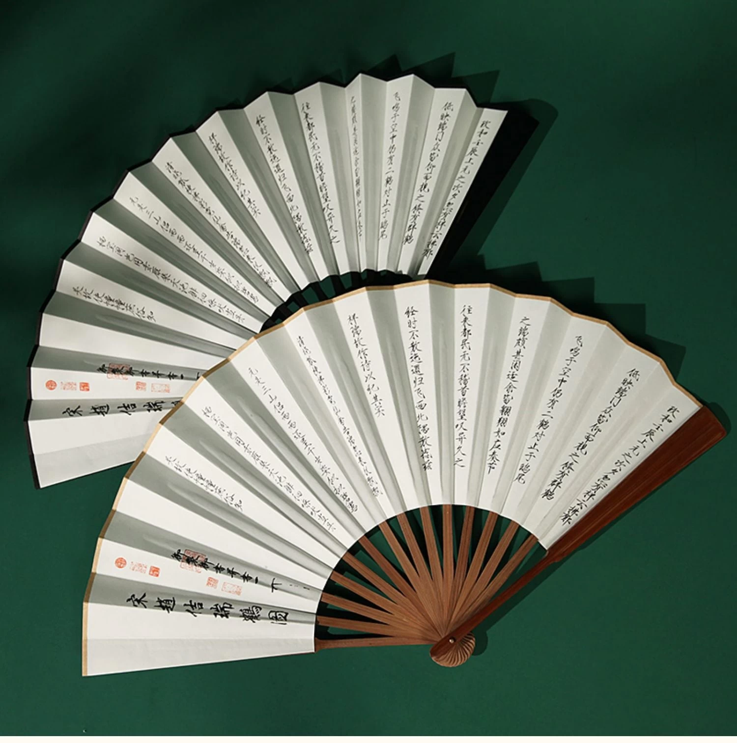 Chinese Hanfu Paper & Bamboo Folding Hand Fan for Dance & Festivals | HANFUBAO