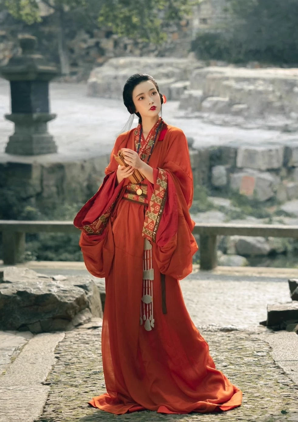 Unisex Warring States Hanfu Robe Set Daily Wear Plus Size | HANFUBAO