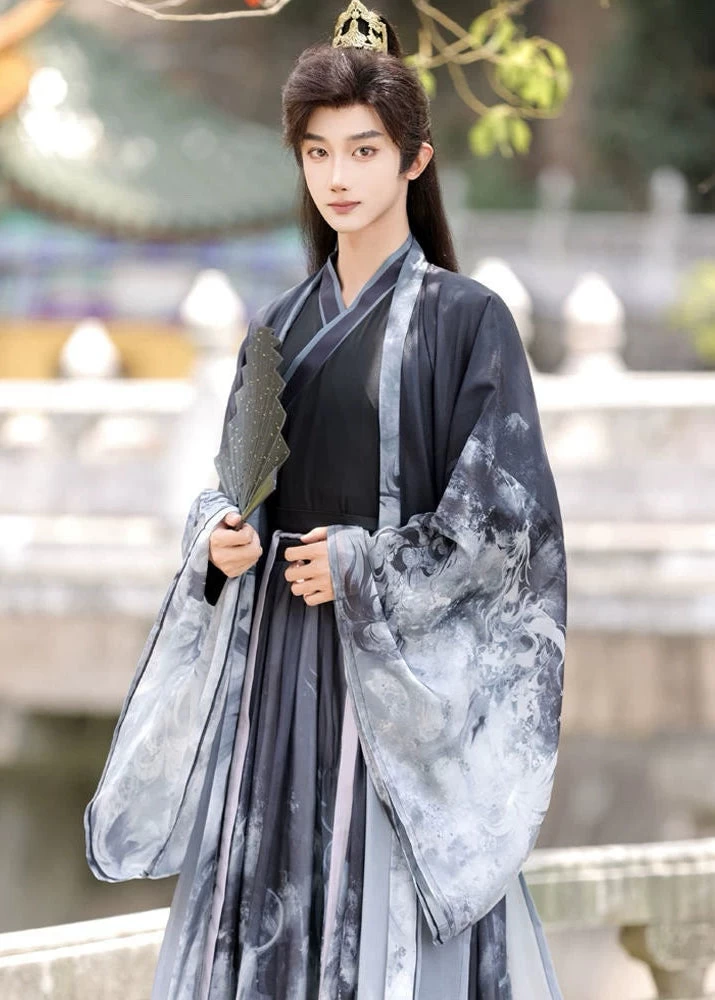 Unisex 3-Piece Daily Hanfu Set Plus Size  Outfit for Festivals | HANFUBAO