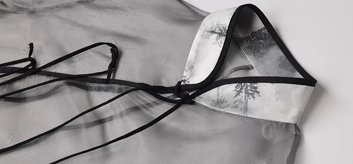 Women Modern Hanfu  Ma Mian Set Pine Ink | HANFUBAO