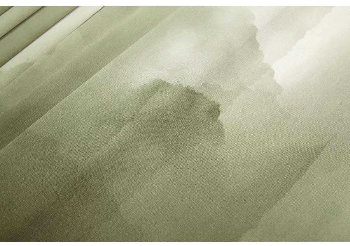 Women’s Modern Green Tea Daily Hanfu Set (Top Skirt Scarf) | HANFUBAO