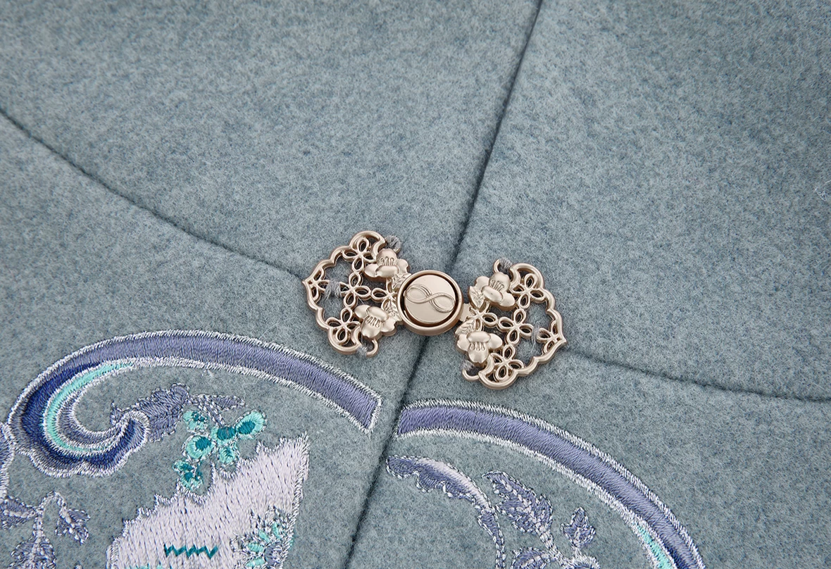 Women Modern 2-Piece Daily Hanfu Cape & Skirt Set, Snow White | HANFUBAO