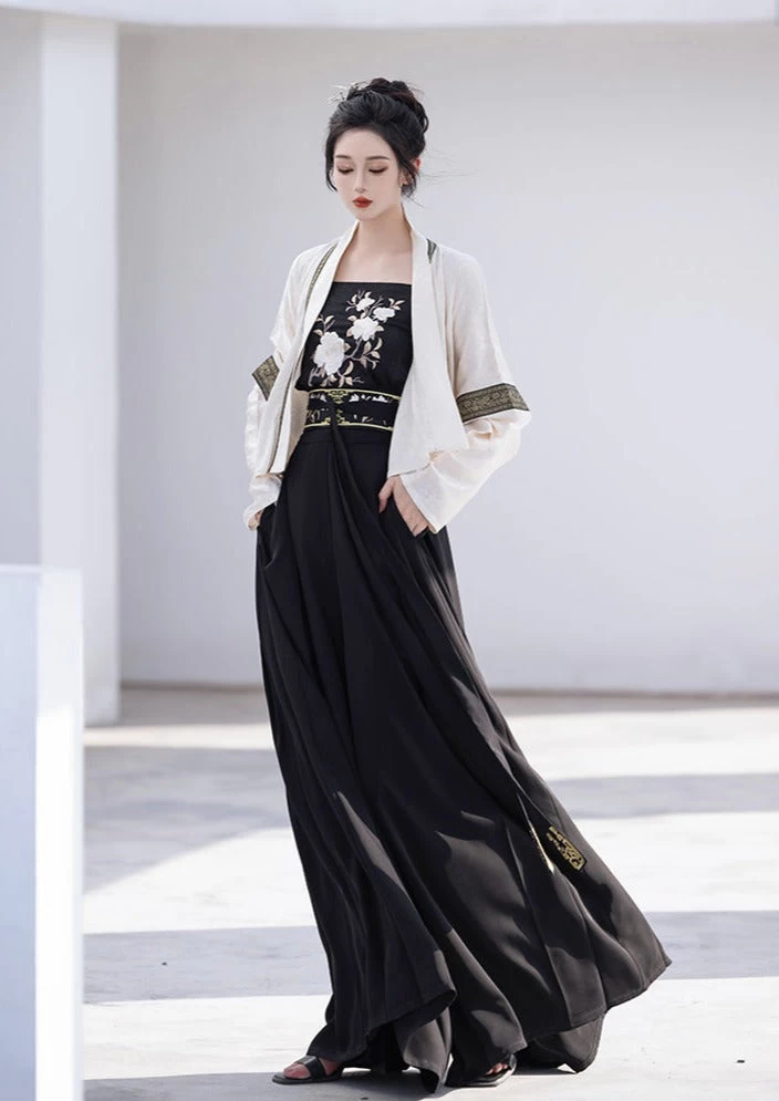 Women’s Chill Modern 4-Piece Daily Hanfu Pants Set, Lab Cotton/Silk | HANFUBAO