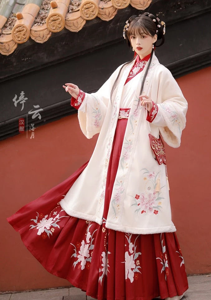 Women's Modern Song Dynasty Hanfu Set Phoenix Embroidery 6m Hem| HANFUBAO