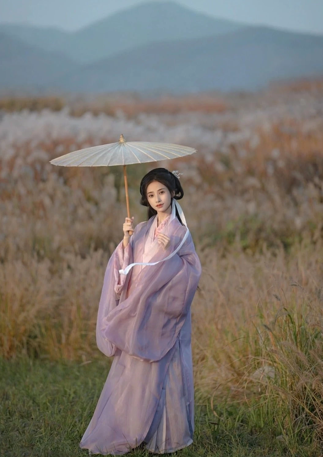 Women 4-Piece Chiffon Hanfu Set Daily Wear Flowing Skirt Plus Size| HANFUBAO