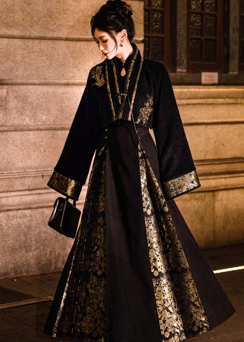 Elysian | Women  Modern Hanfu Set Floral Patterns M/L/XL