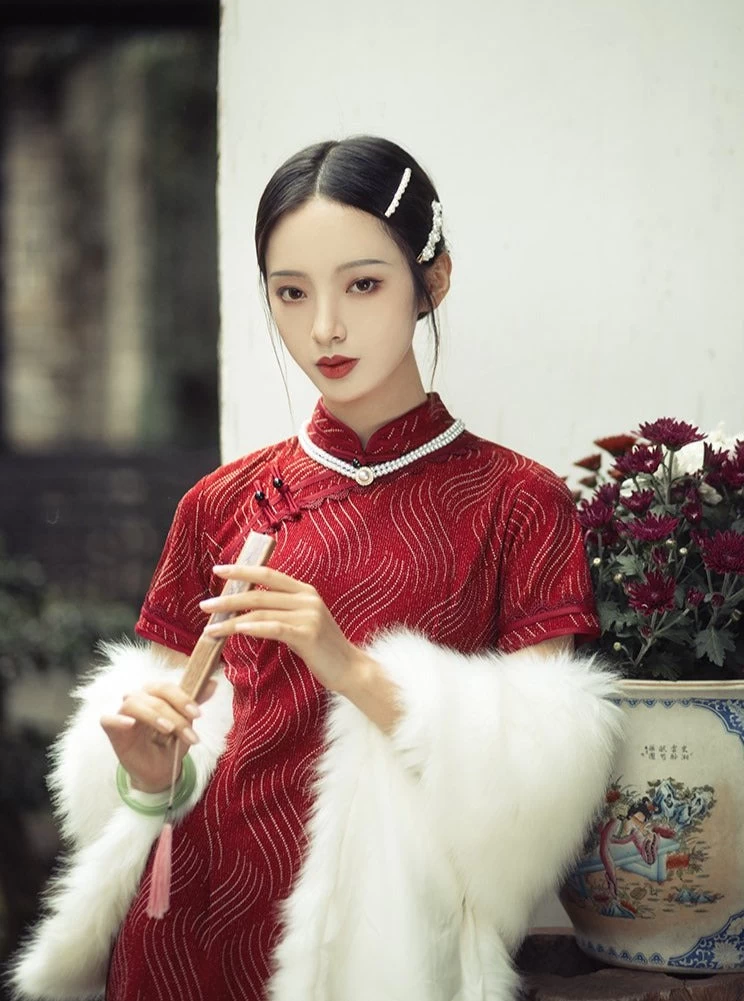 Women's Ivory Faux Fur Shawl Warm Winter Wedding Wrap Plus Size | HANFUBAO