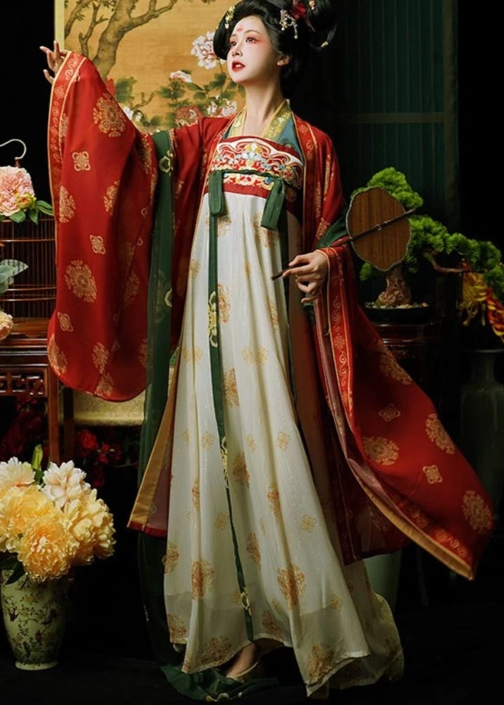 Women’s Plus Size Chiffon Modern Daily Hanfu Set | HANFUBAO