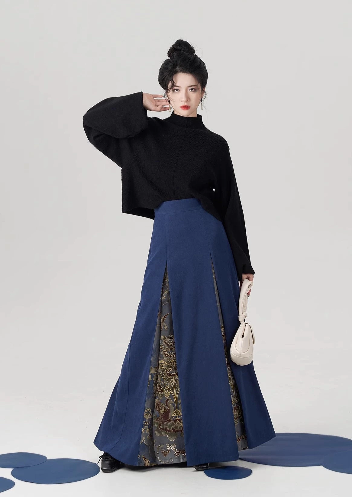 Women Winter Modern Hanfu Three-Piece Skirt Set Plus Size | HANFUBAO