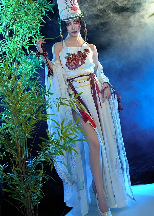 Unisex  Modern Hanfu 4-Piece Set Black & White | HANFUBAO